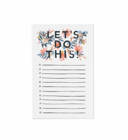 Rifle Paper Co. Notepad - Let's Do This