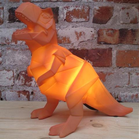 Disaster Designs Light - Dinosaur - Origami Orange