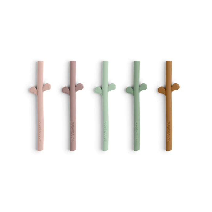 Done by Deer Eating - Silicone Straw 5 Pack