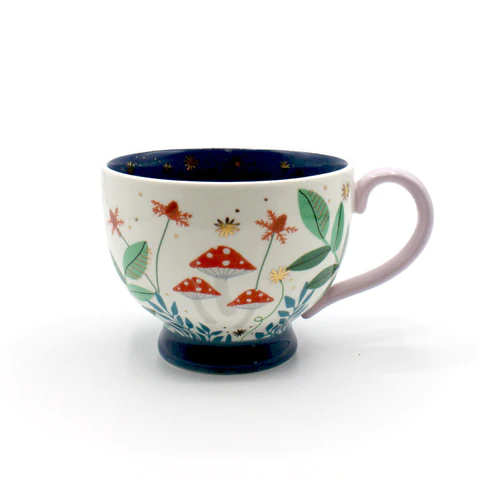 Disaster Designs Ceramics - Secret Garden Owl and Mushroom Cup