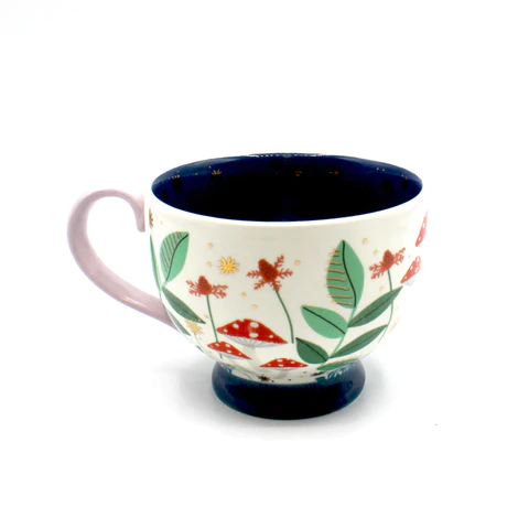Disaster Designs Ceramics - Secret Garden Owl and Mushroom Cup