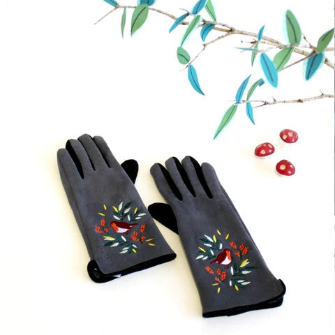 Disaster Designs Gloves - Secret Garden Robin