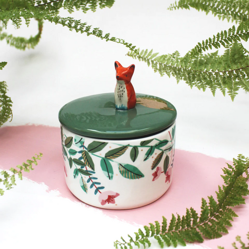 Disaster Designs Ceramics - Secret Garden Fox Jar