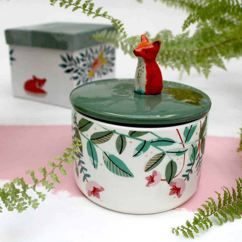 Disaster Designs Ceramics - Secret Garden Fox Jar
