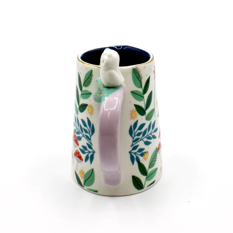 Disaster Designs Ceramics - Secret Garden Owl and Mushroom Jug