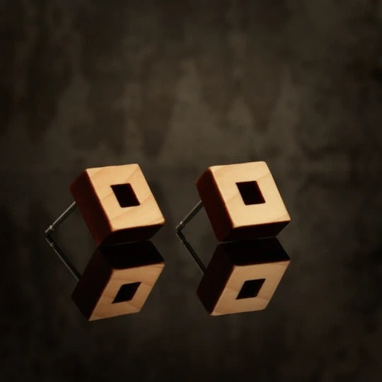 Rowena Sheen Earrings - Owey Design Stud