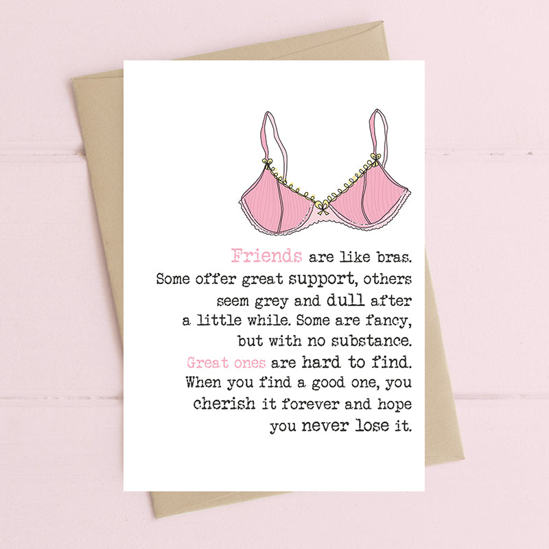 Dandelion Card - Friends are like Bras