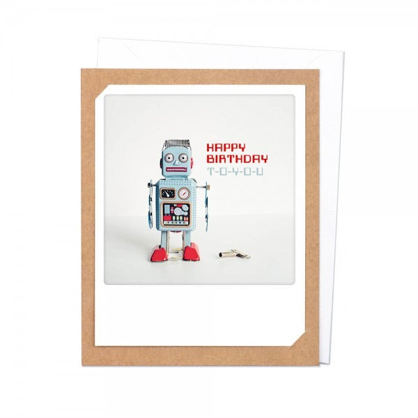 Pickmotion Photo-Card - Happy Birthday Robot