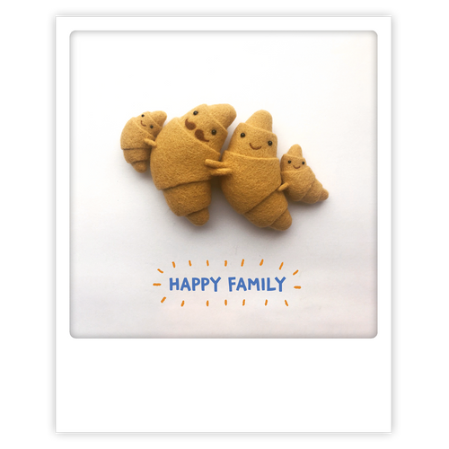 Pickmotion Photo-Card - Family Croissants