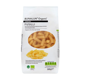 Bunalun Organic Fusilli Pasta