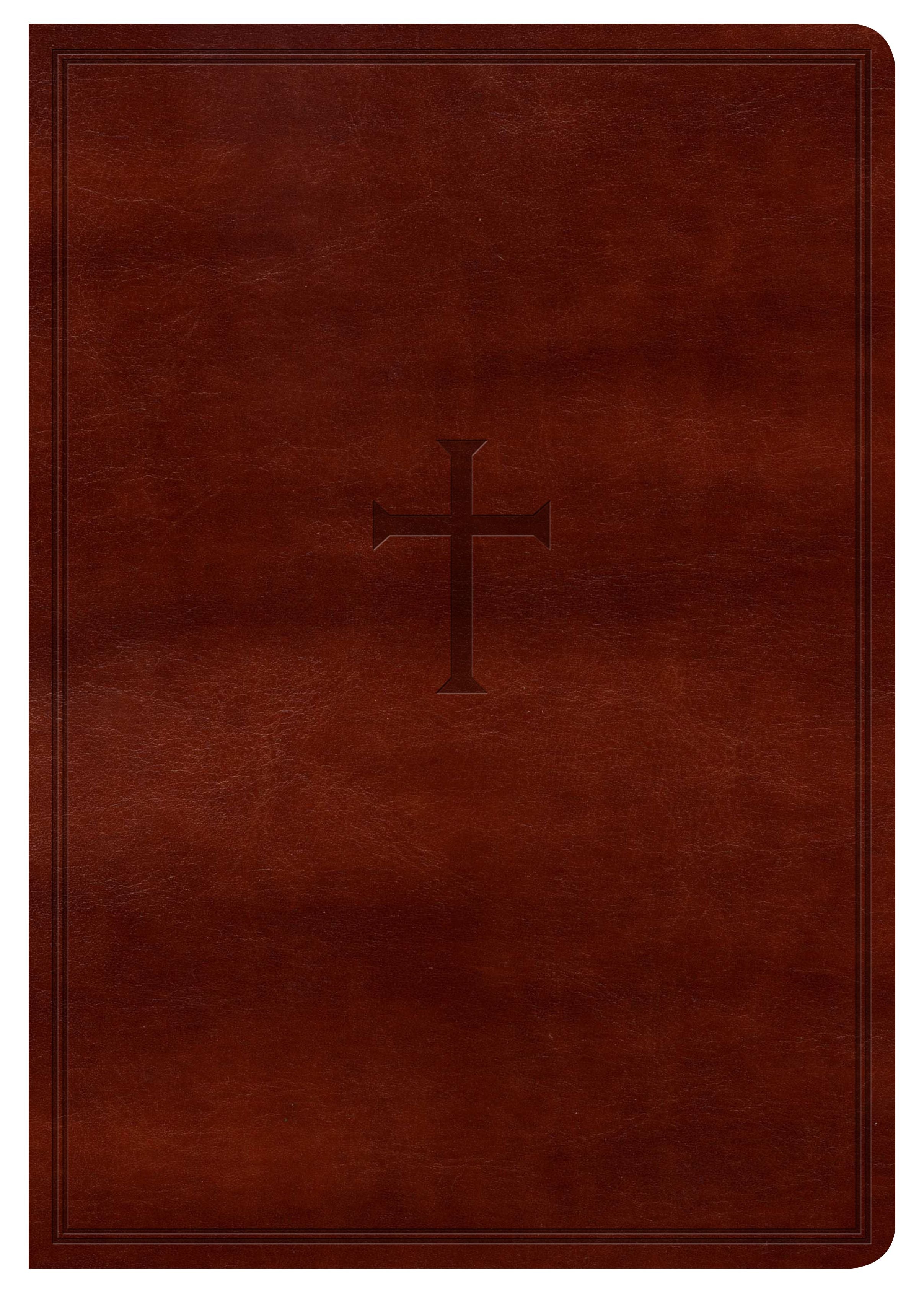 KJV Super Giant Print Reference Bible Brown Leathertouch