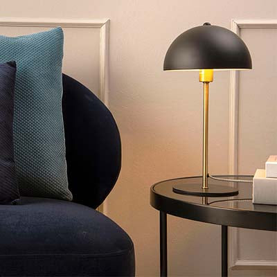 Leitmotiv Light - Bonnet Table Lamp Black