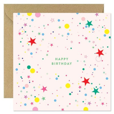 Bold Bunny - Birthday Stars and Circles