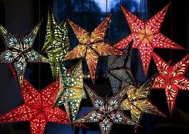 Van Verre - Handprinted Paper Star Light - Taj