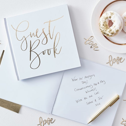 Ginger Ray Guest Book - Foiled Gold