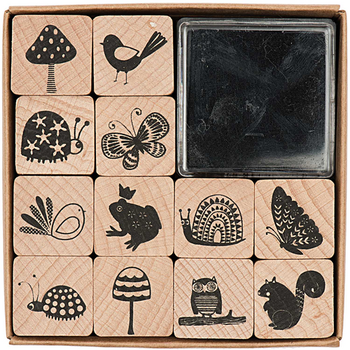 Paper Poetry Stamp Set - In the Woods