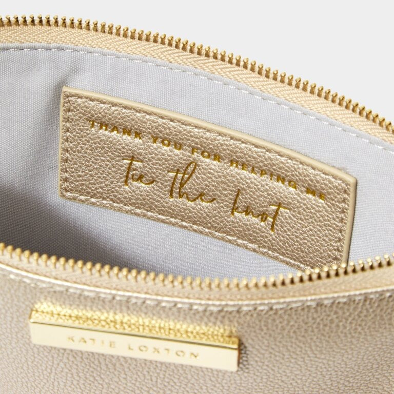 Katie Loxton Perfect Pouch - Secret Message - Thank you for Helping Me Tie the Knot