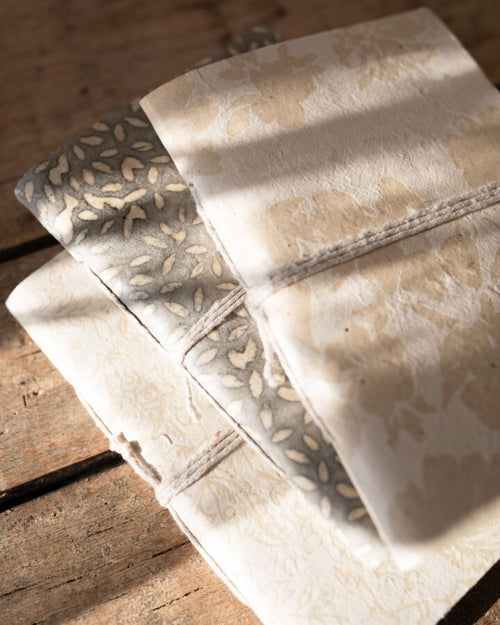 Van Verre Journal - Fair Trade Lokta Snowy White