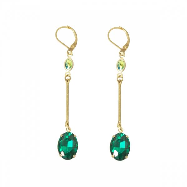 Lovett Earrings - Long Bar Drop - Various Colours