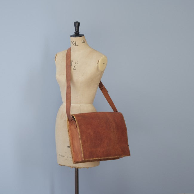 Paper High - Leather Messenger Bag - Large