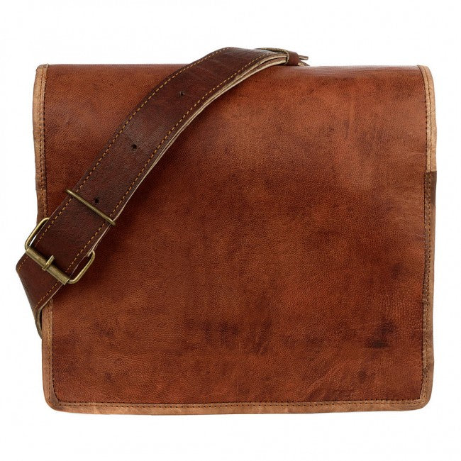 Paper High - Leather Messenger Bag - Small