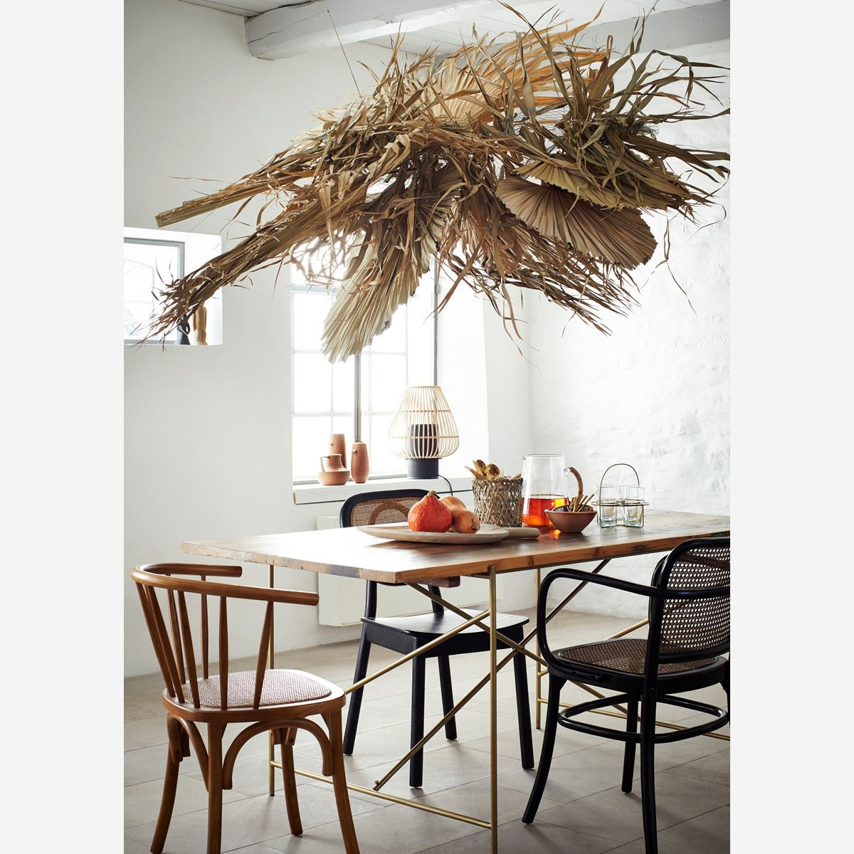 Madam Stoltz Glass - Jug with Bamboo Handle 3L/1.5L