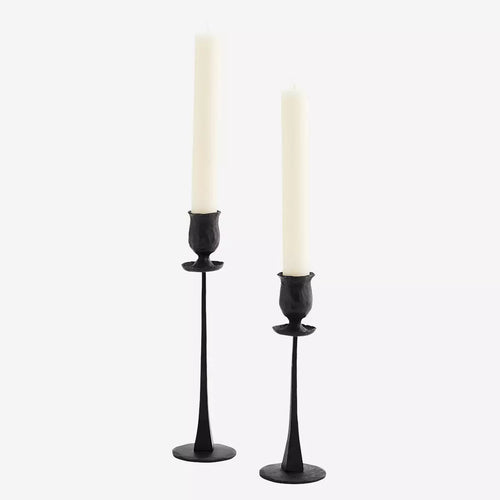 Madam Stoltz Candle Holder - Hand Forged Black