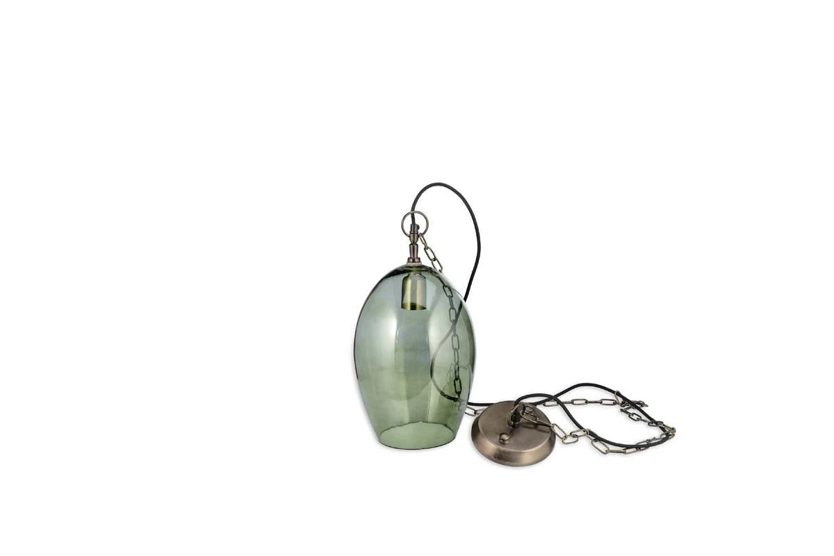 Nkuku Light - Otoro Green Smoke Pendant Lamp