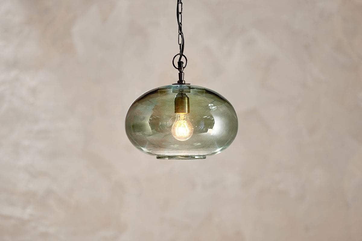 Nkuku Light - Otoro Green Smoke Pendant Lamp
