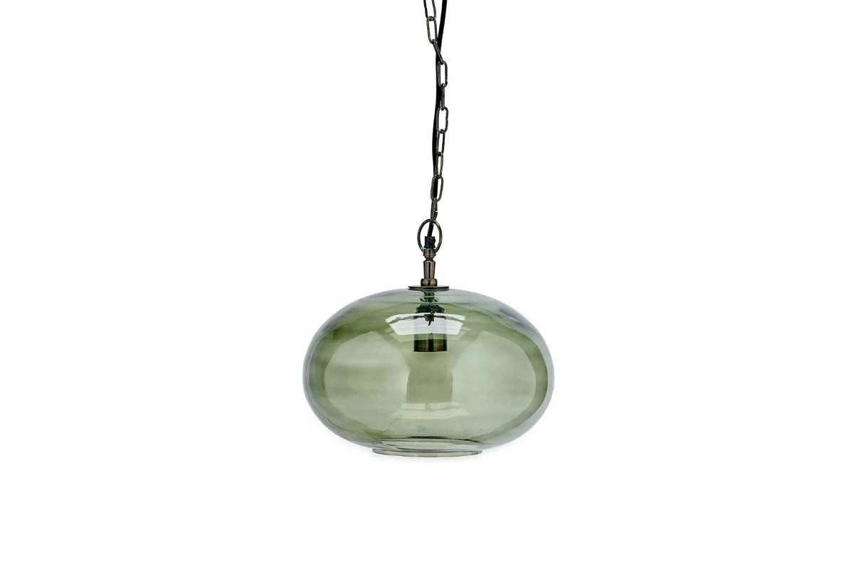 Nkuku Light - Otoro Green Smoke Pendant Lamp