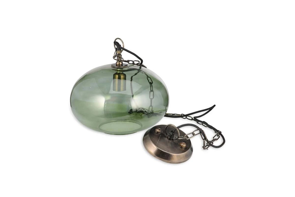 Nkuku Light - Otoro Green Smoke Pendant Lamp