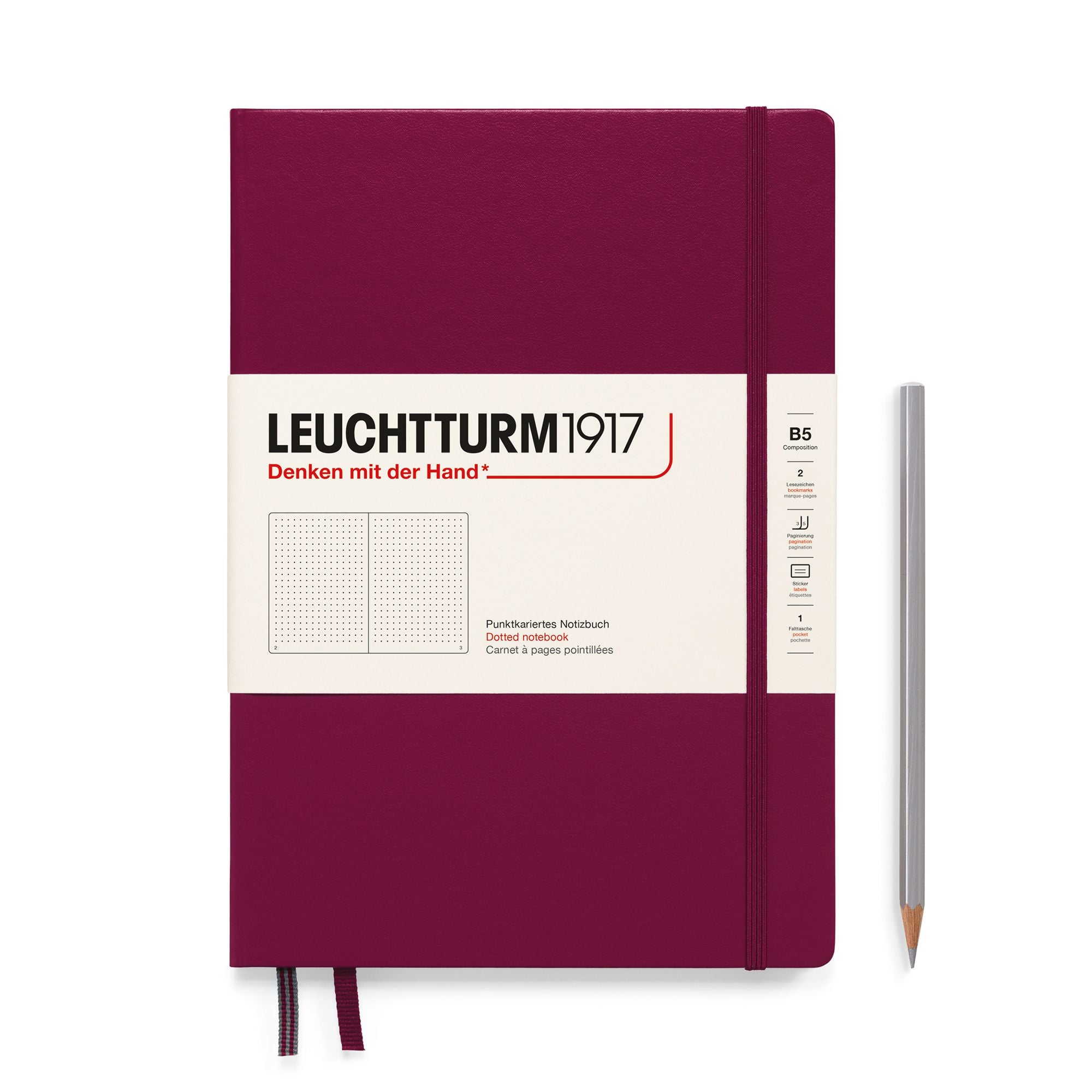 Leuchtturm1917 - B5 Notebook - Composition Hardcover Dotted