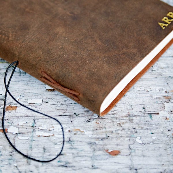 Paper High Journal - Buffalo Leather Elastic Tie