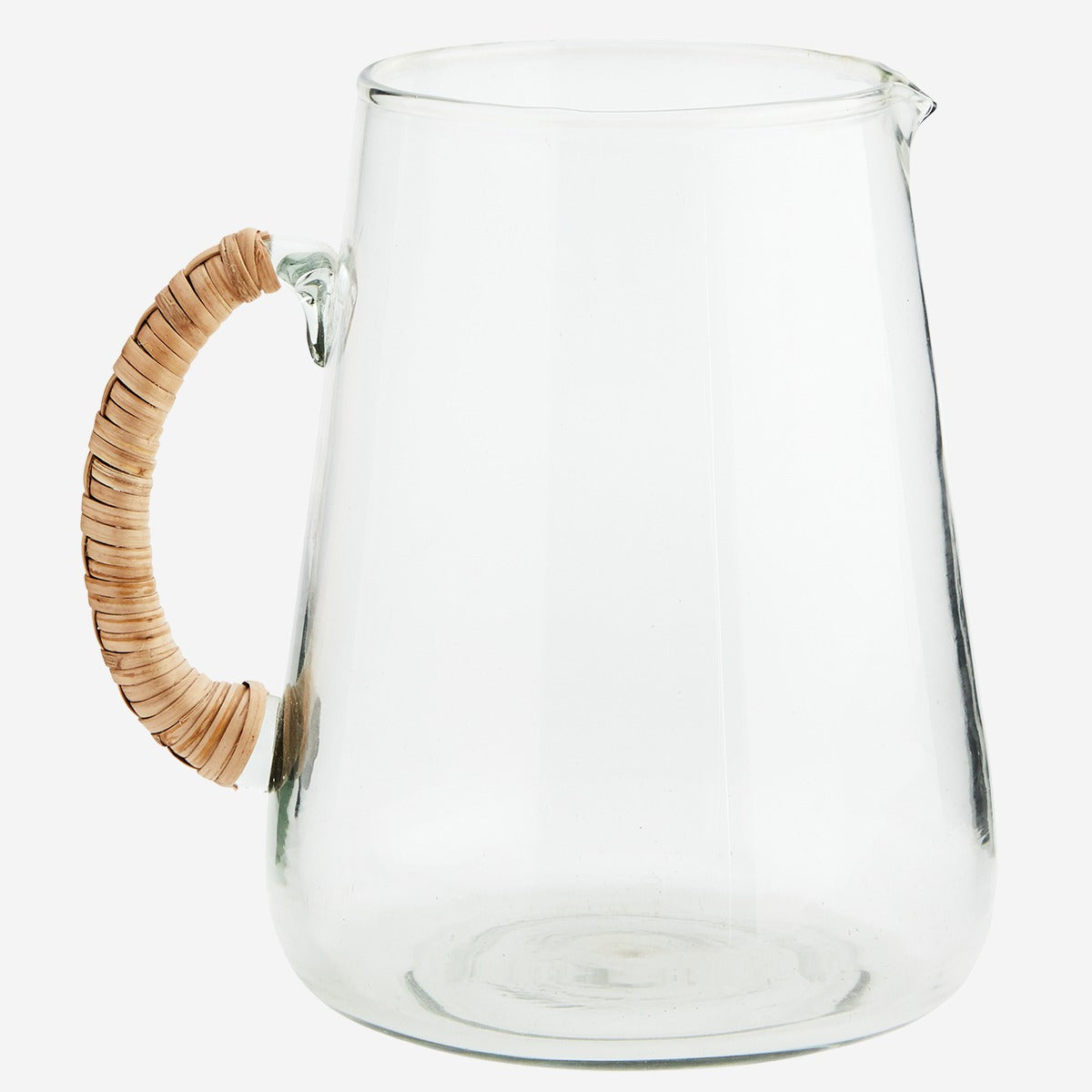 Madam Stoltz Glass - Jug with Bamboo Handle 3L/1.5L