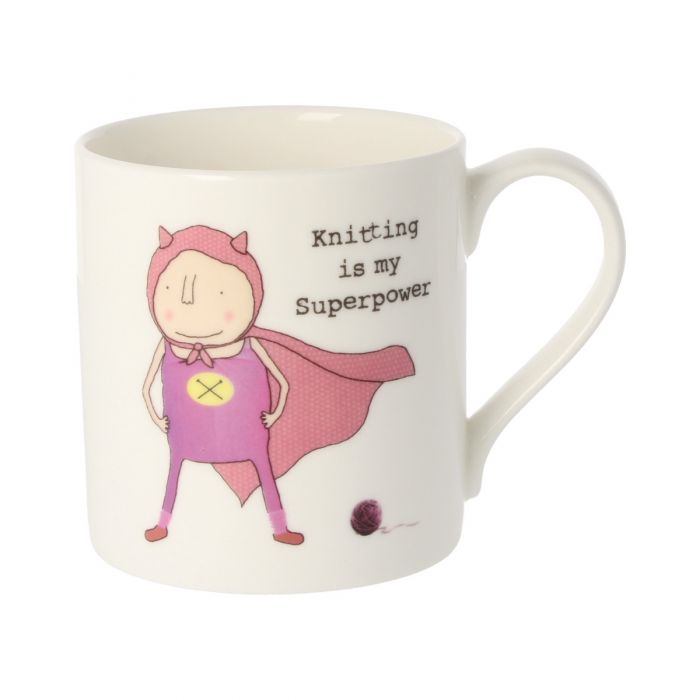 Rosie Made a Thing Mug - Knitting is my Superpower
