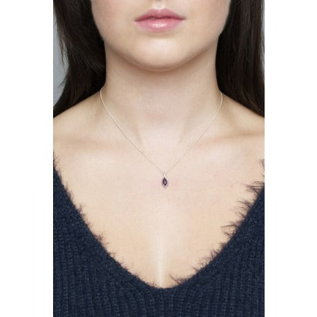 Juvi - Gemstone Charm - Silver (Necklace not included)