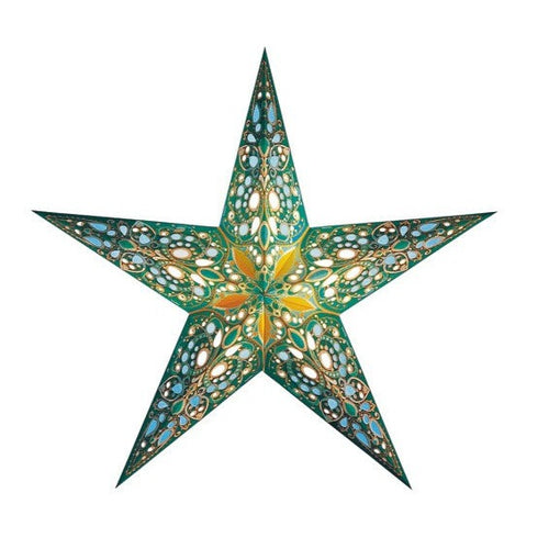Van Verre - Handprinted Paper Star Light - Monsoon
