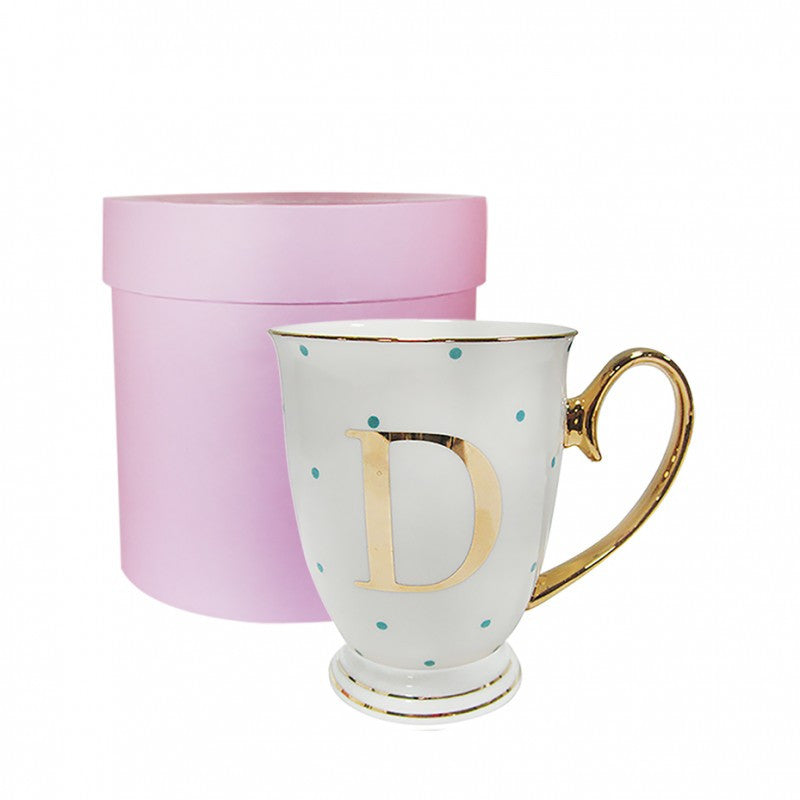 Monogram Spotty Mug - D