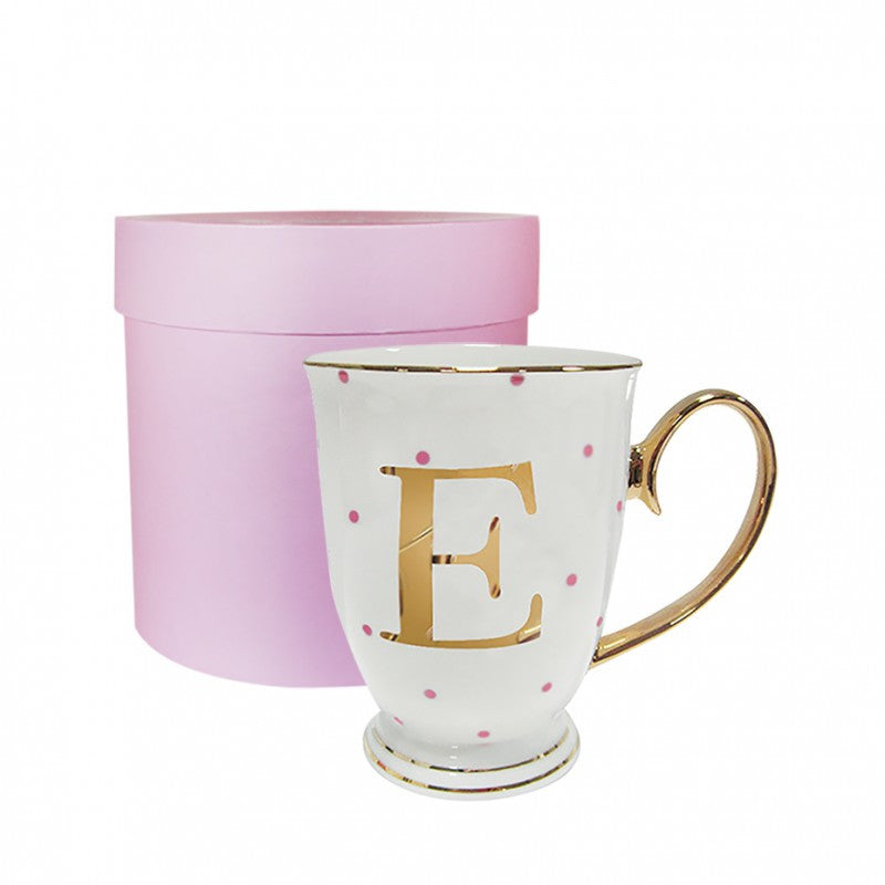Monogram Spotty Mug - E