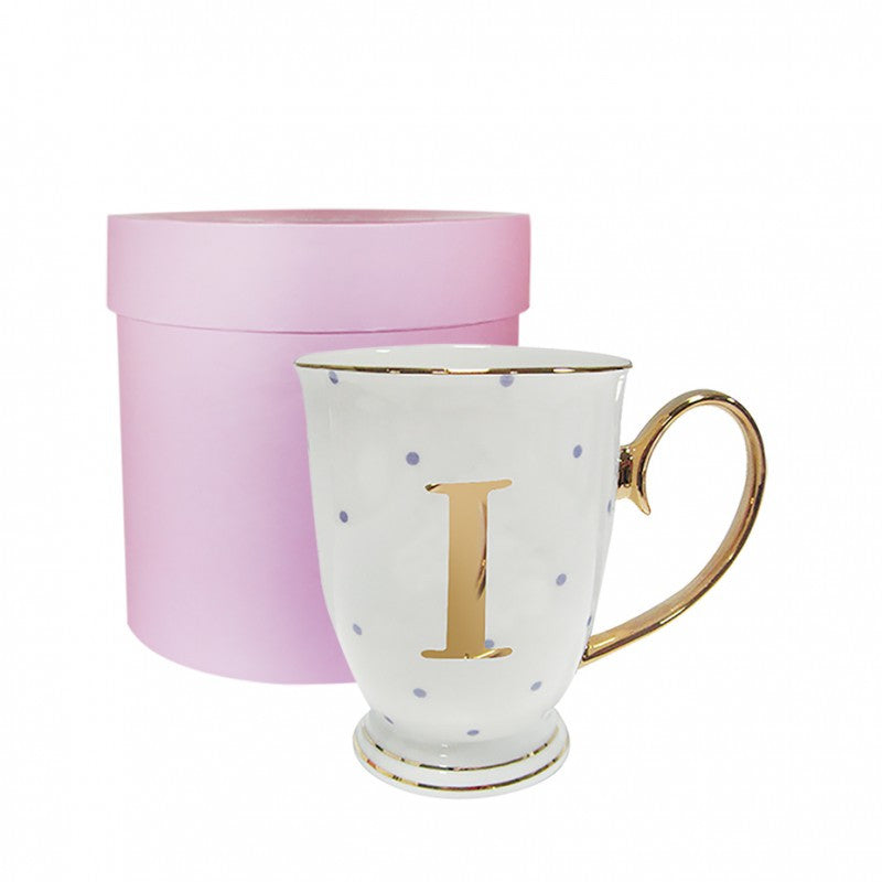 Monogram Spotty Mug - I