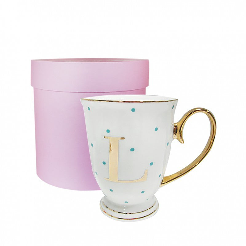 Monogram Spotty Mug - L