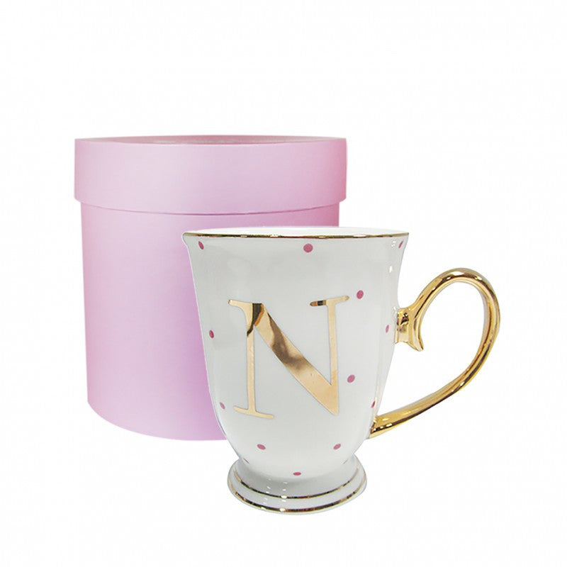 Monogram Spotty Mug - N