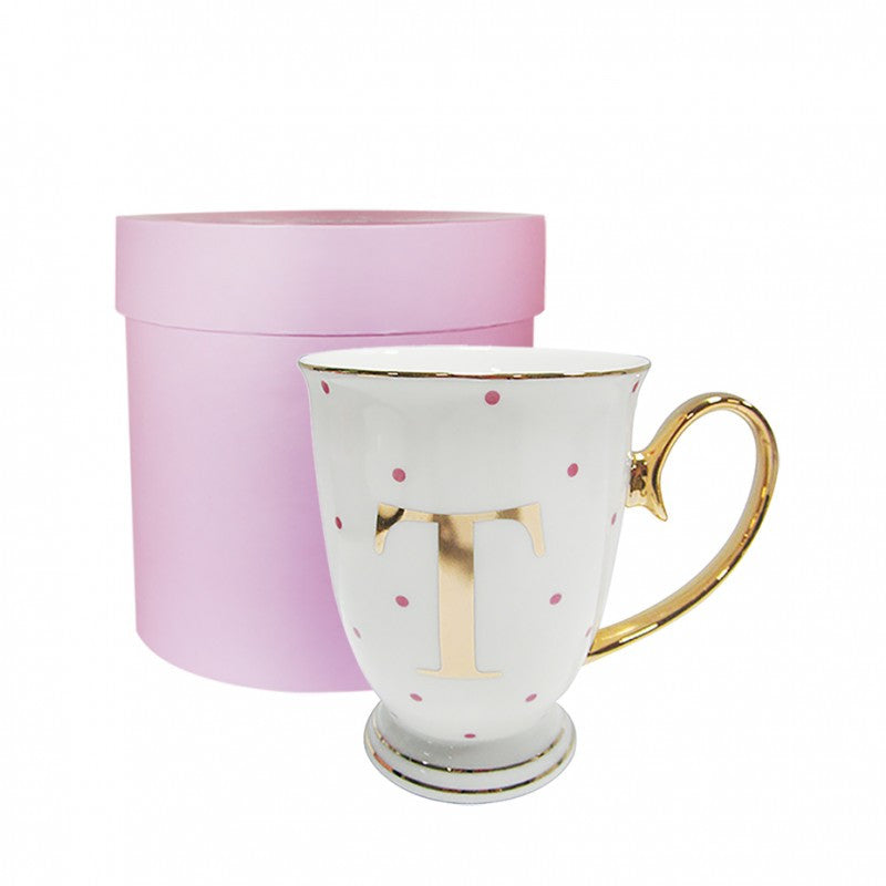 Monogram Spotty Mug - T