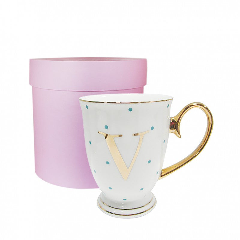 Monogram Spotty Mug - V