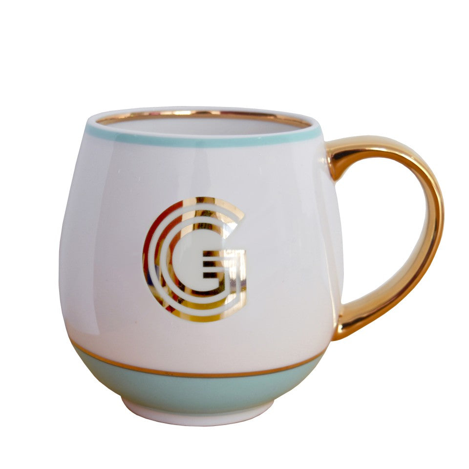 Bombay Duck Library Monogram Mugs