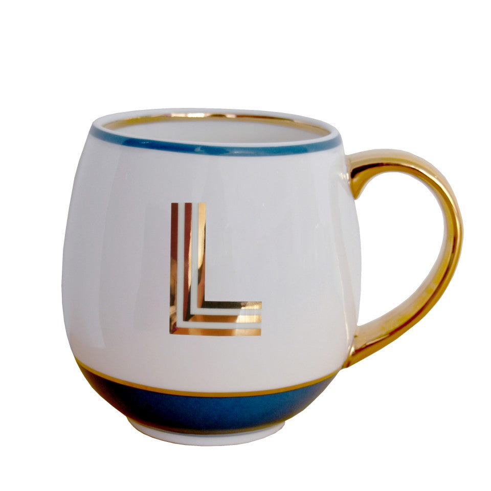 Bombay Duck Library Monogram Mugs
