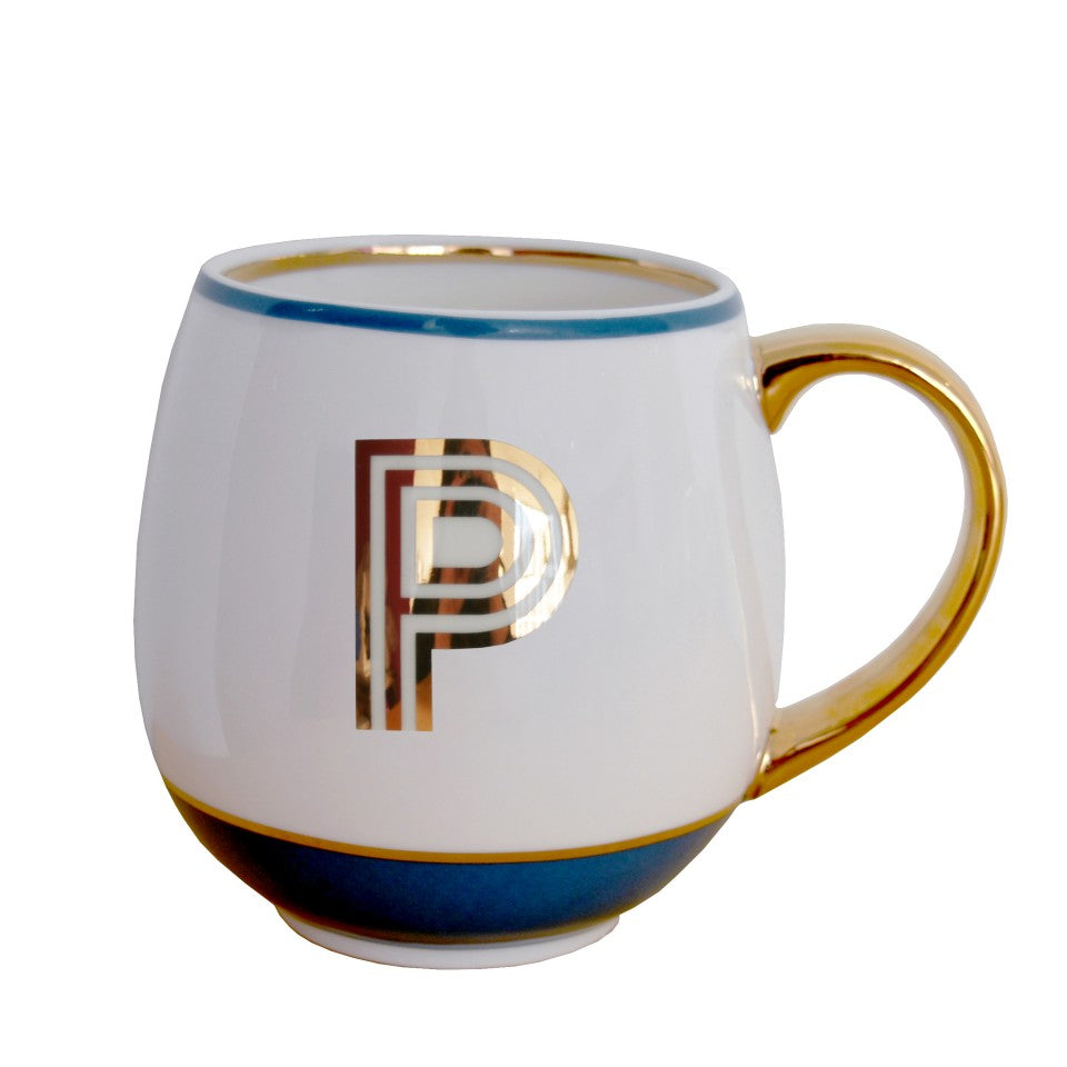 Bombay Duck Library Monogram Mugs