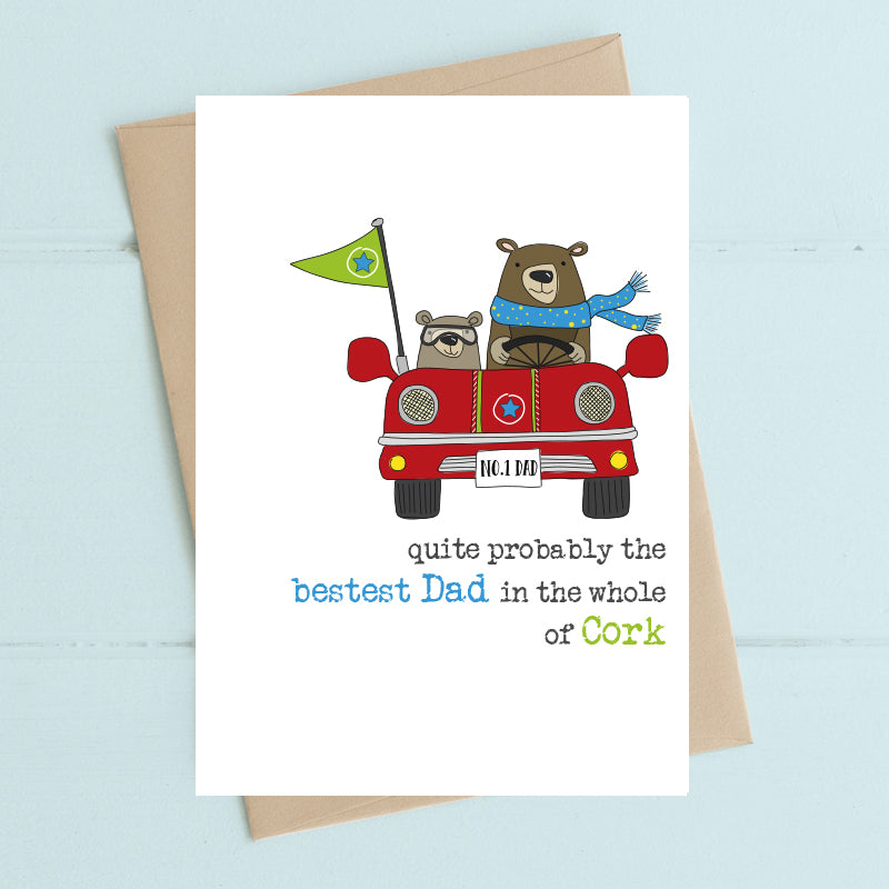 Dandelion Card - Best Dad in Cork