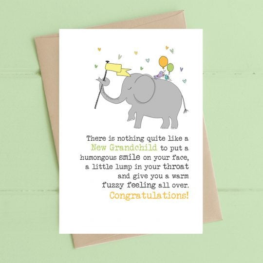 Dandelion Card - New Grandchild