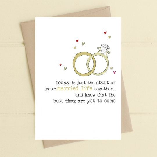 Dandelion Card - Wedding best is yet to come